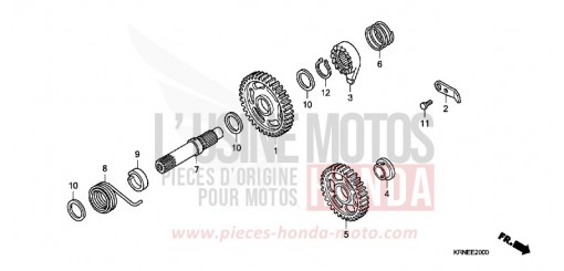 AXE DE KICKSTARTER CRF250RC de 2012
